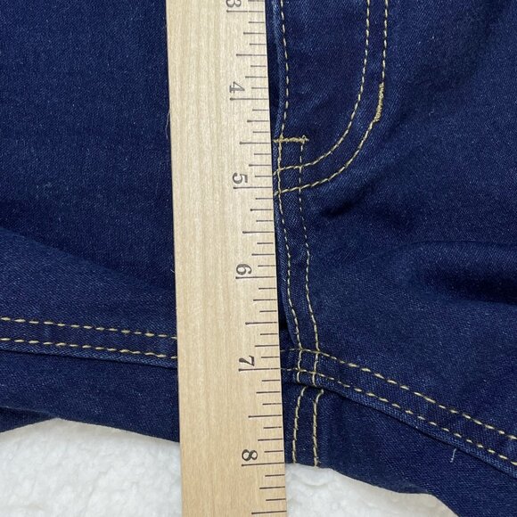 Hydraulic Jeans Juniors Sz 1 Blue Lola Curvy Capri Denim Low Rise 25x19 - Picture 7 of 11